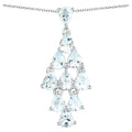 Aquamarine Pendant 2.18 Carats Sterling Silver