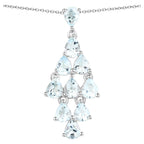 Aquamarine Pendant 2.18 Carats Sterling Silver