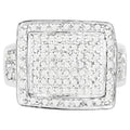 Diamond Ring 0.58 Carats Sterling Silver