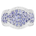 Tanzanite Ring 1.68 Carats Sterling Silver