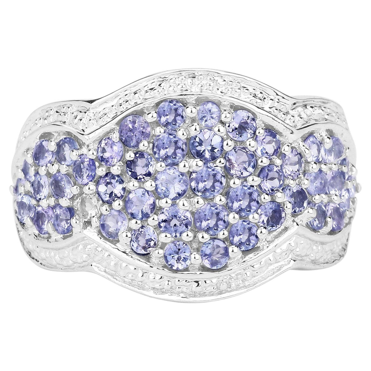 Tanzanite Ring 1.68 Carats Sterling Silver
