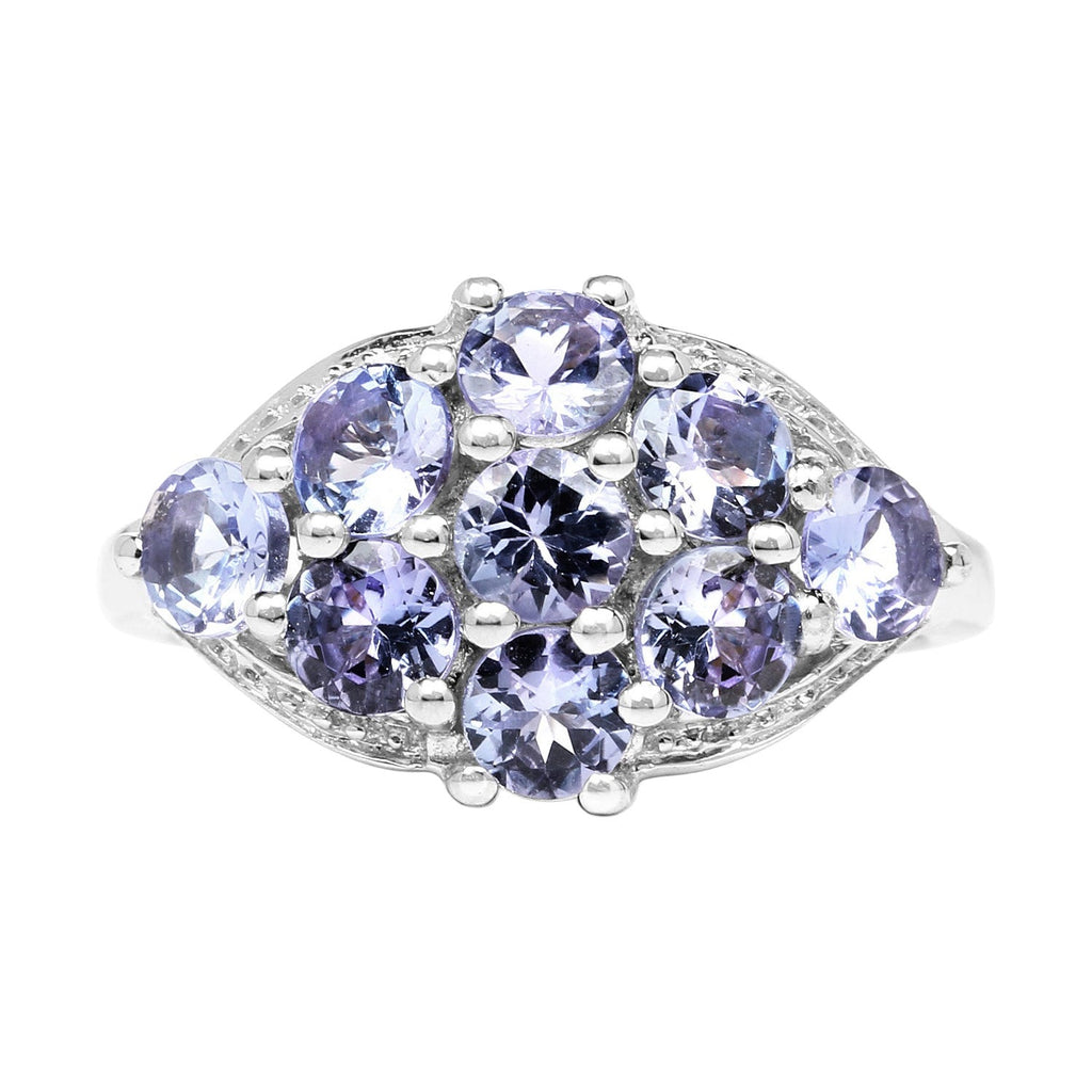Tanzanite Ring 2.06 Carats Sterling Silver