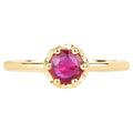 Ruby Ring 0.48 Carats 14K Yellow Gold