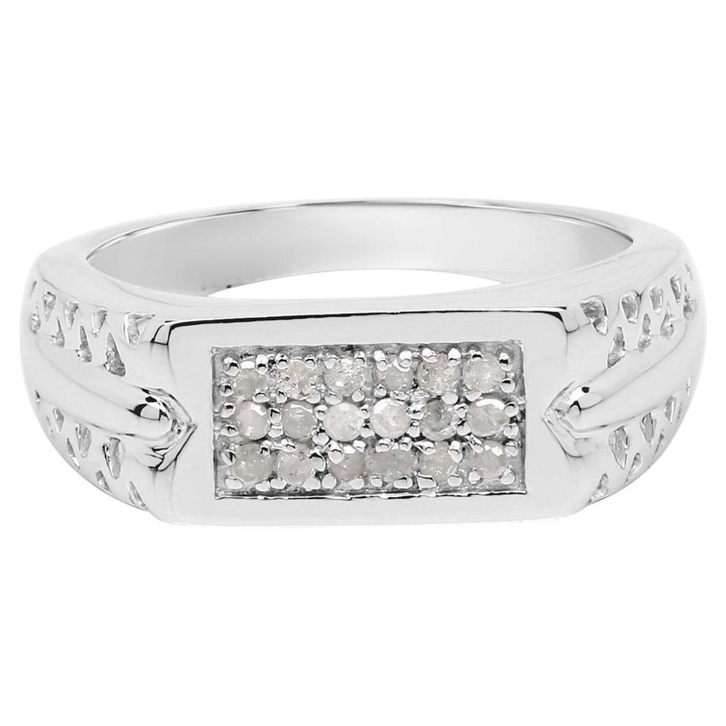 Diamond Ring 0.26 Carats Sterling Silver