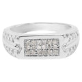 Diamond Ring 0.26 Carats Sterling Silver