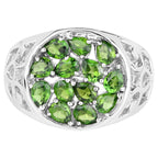 Chrome Diopside Ring 2.2 Carats Sterling Silver