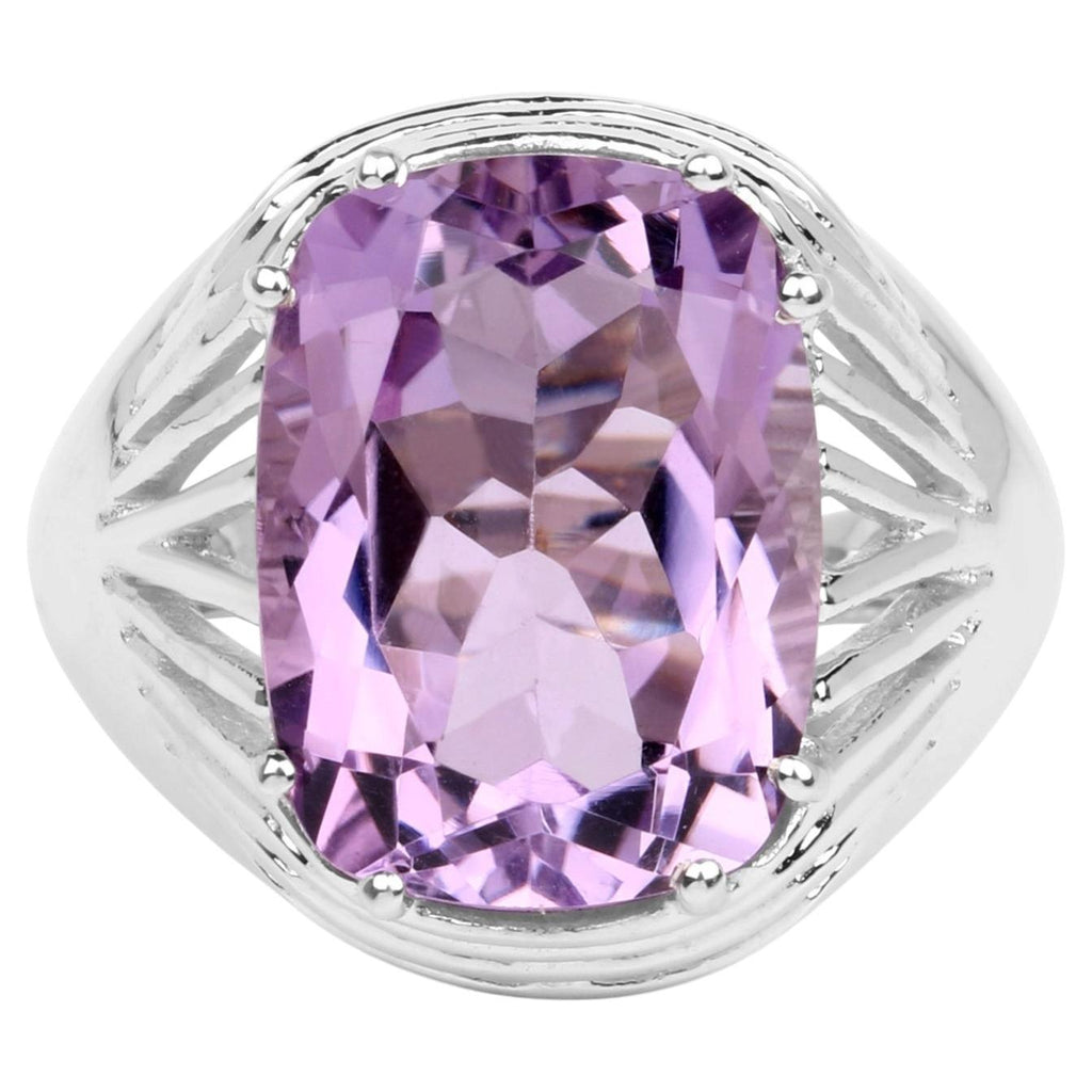 Amethyst Ring 10 Carats Sterling Silver