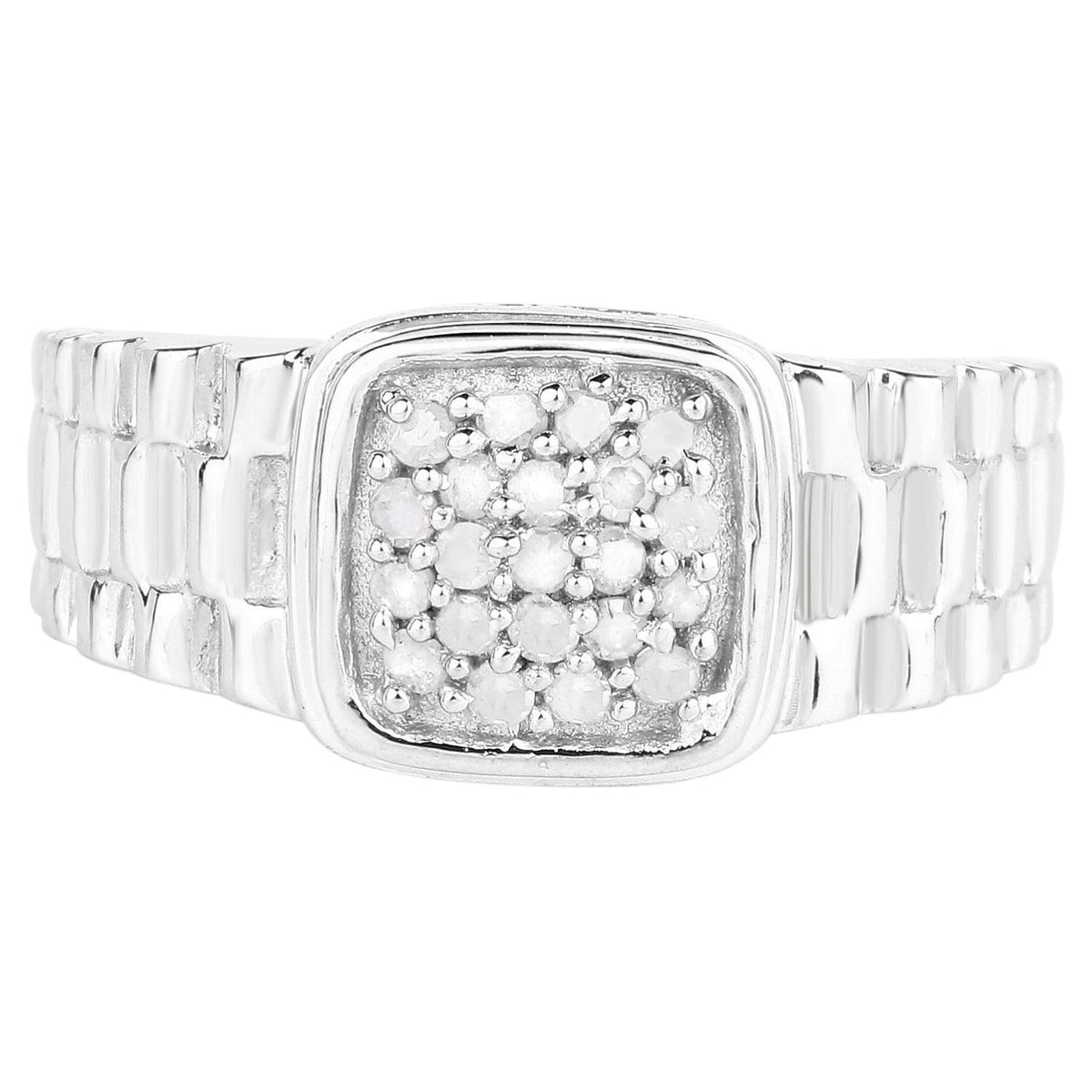 Diamond Ring 0.24 Carats Sterling Silver