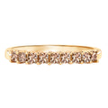 Champagne Diamond Ring 0.48 Carats 14K Yellow Gold