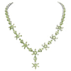 Peridot Necklace 43 Carats Sterling Silver