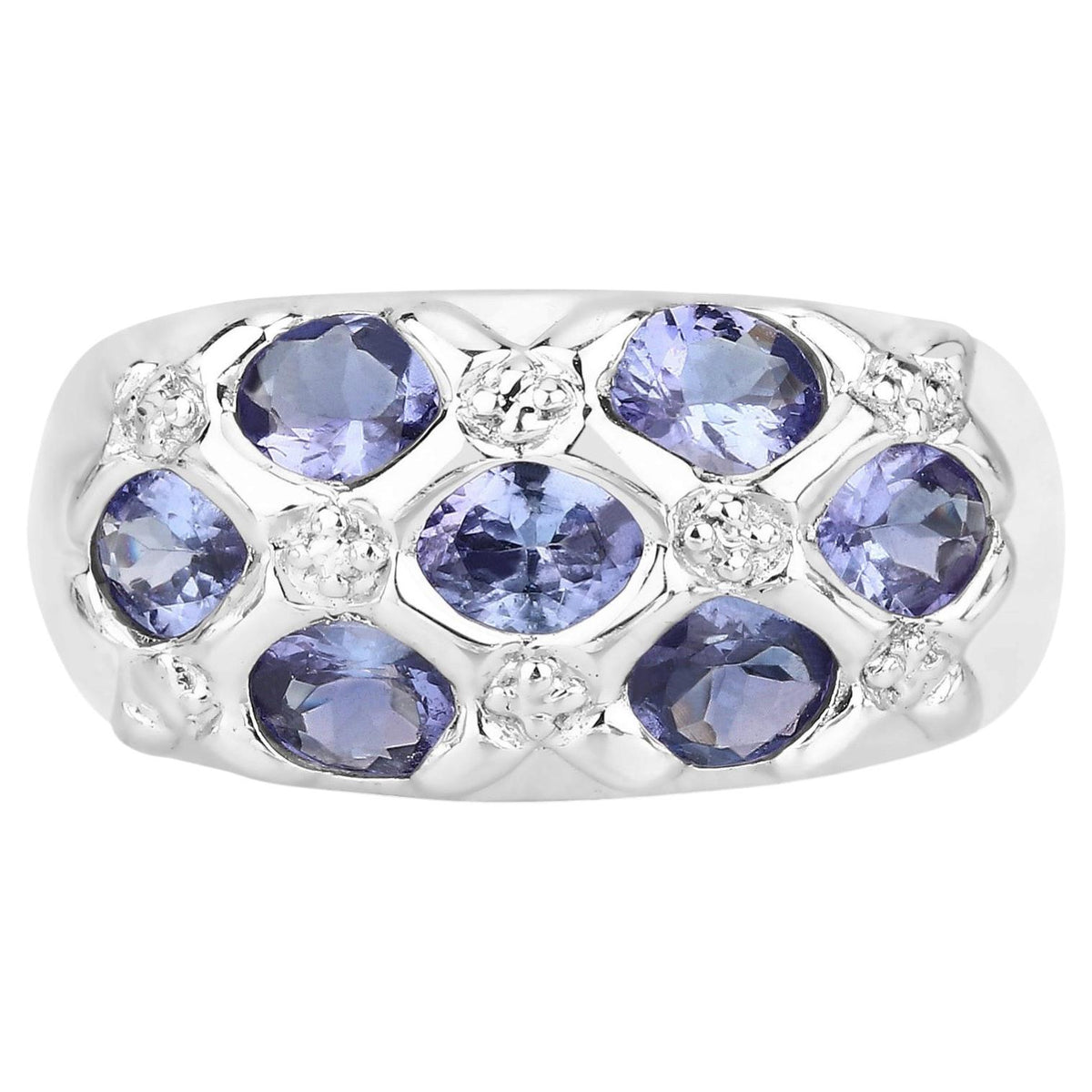 Tanzanite Ring 2.3 Carats Sterling Silver