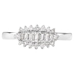 Diamond Ring 0.26 Carats 14K White Gold