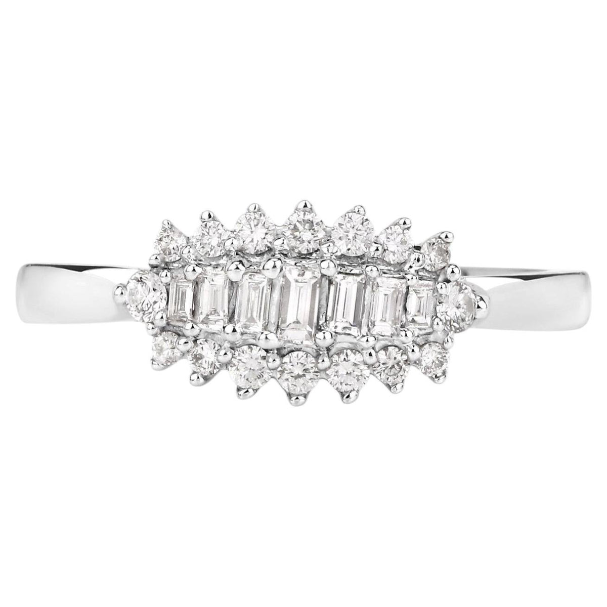 Diamond Ring 0.26 Carats 14K White Gold