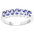 Tanzanite Ring 1.18 Carats Sterling Silver