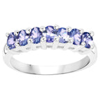 Tanzanite Ring 1.18 Carats Sterling Silver