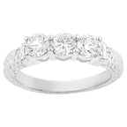 Diamond Ring 0.98 Carats 14K White Gold