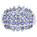 Tanzanite Ring 2.26 Carats Sterling Silver