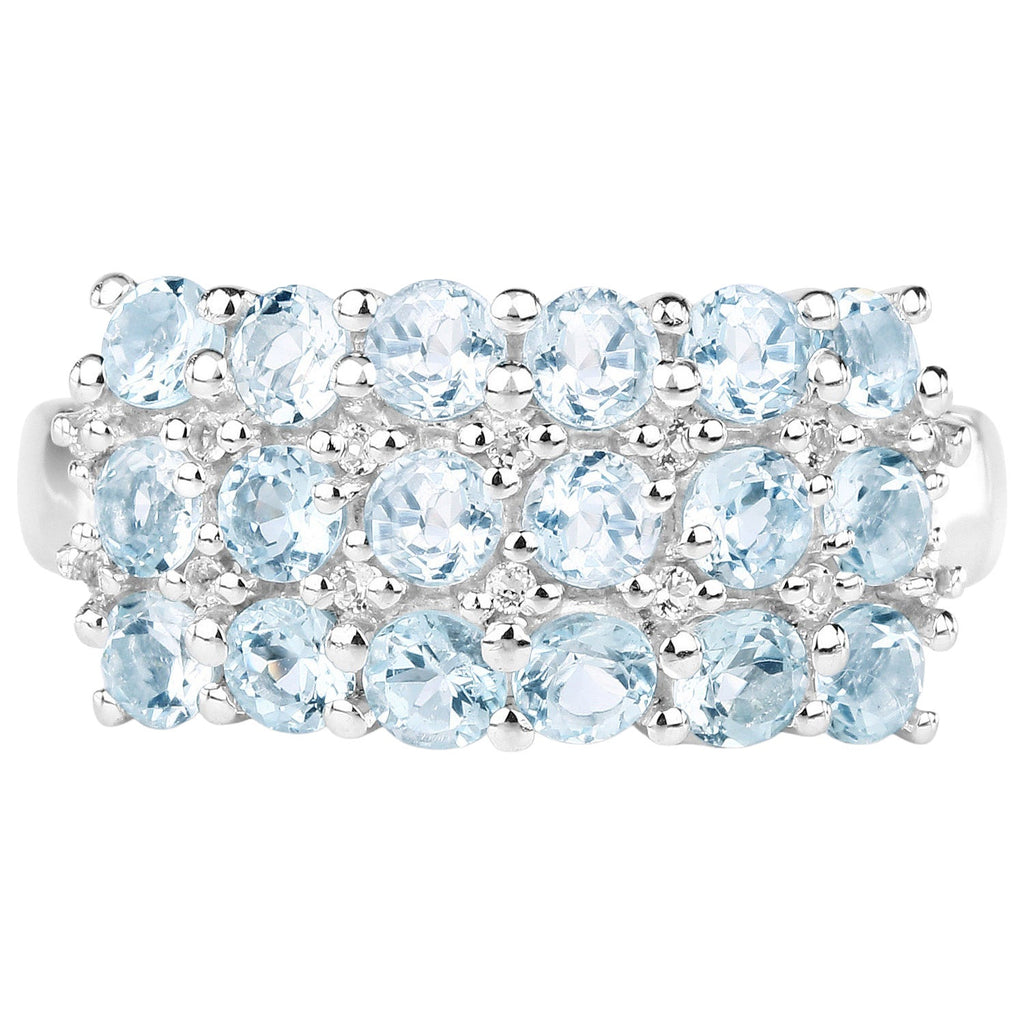 Multicolor Topaz Ring 2.26 Carats Sterling Silver