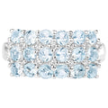 Multicolor Topaz Ring 2.26 Carats Sterling Silver