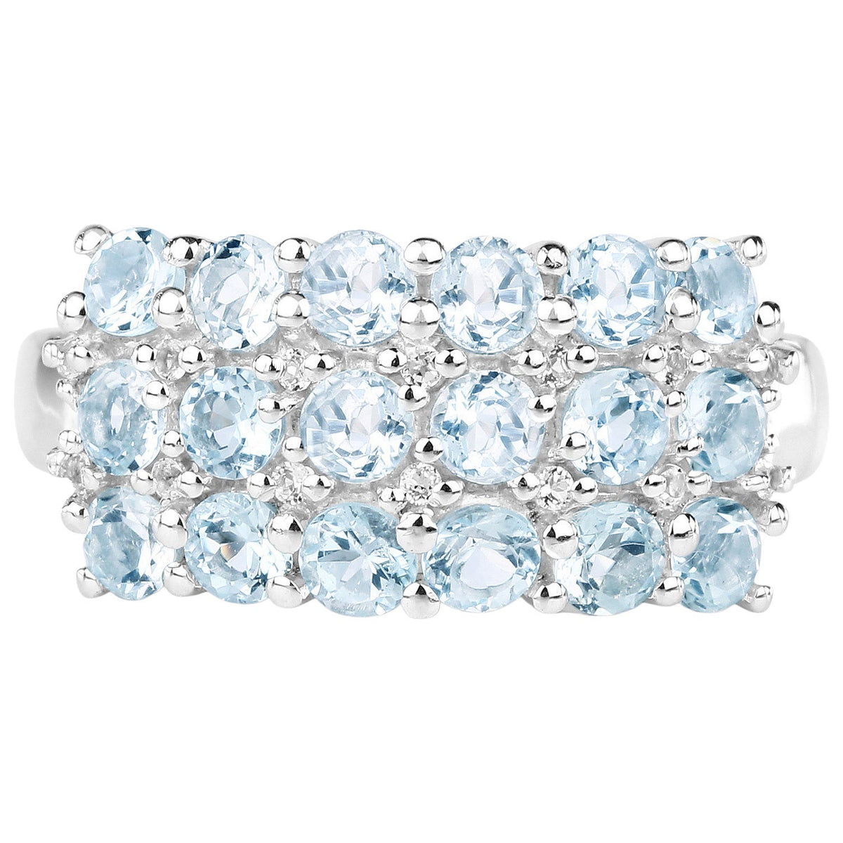 Multicolor Topaz Ring 2.26 Carats Sterling Silver