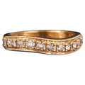 Champagne Diamond Ring 0.53 Carats 9K Yellow Gold