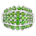 Chrome Diopside Ring 2.4 Carats Sterling Silver