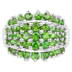 Chrome Diopside Ring 2.4 Carats Sterling Silver