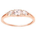 Morganite Ring With Diamonds 0.51 Carats 10K Rose Gold
