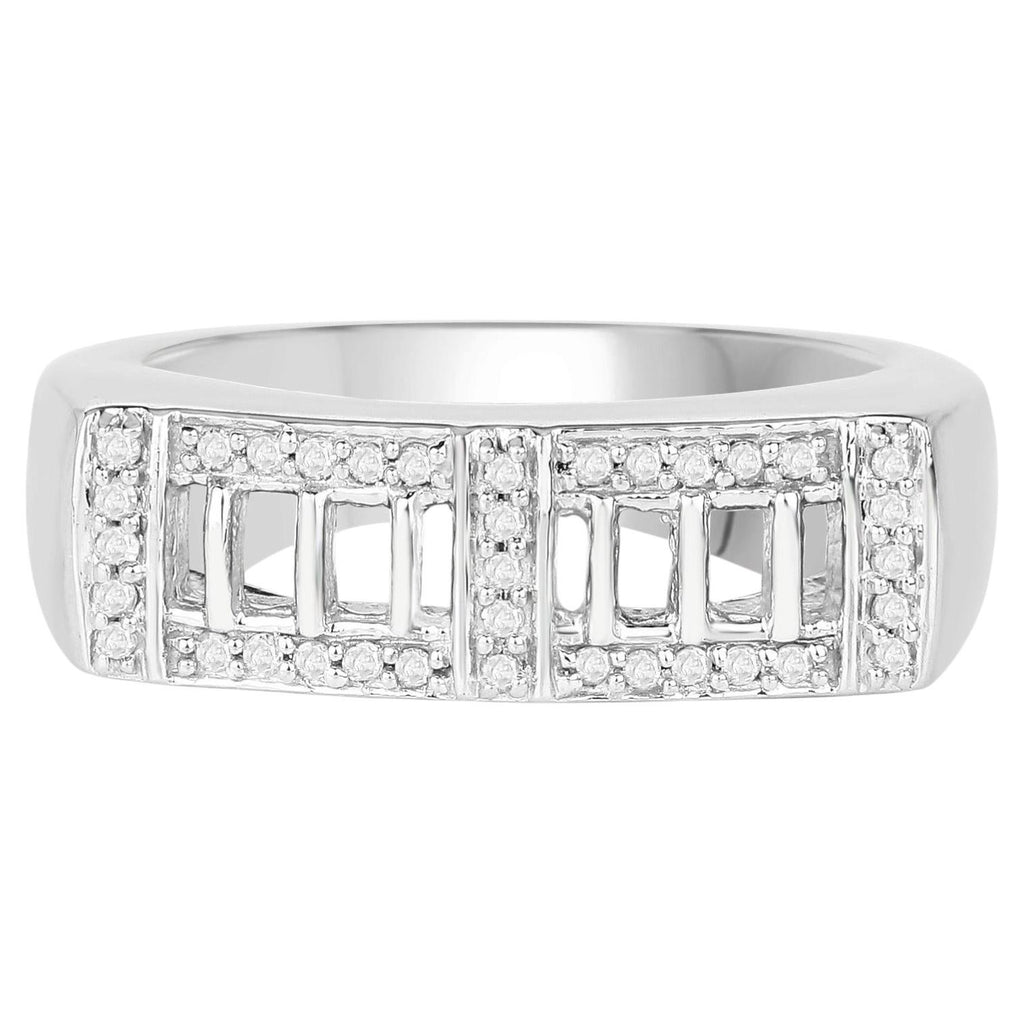 Diamond Ring 0.18 Carats Sterling Silver