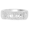 Diamond Ring 0.18 Carats Sterling Silver