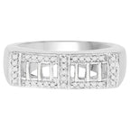 Diamond Ring 0.18 Carats Sterling Silver