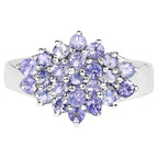 Tanzanite Ring 1.6 Carats Sterling Silver