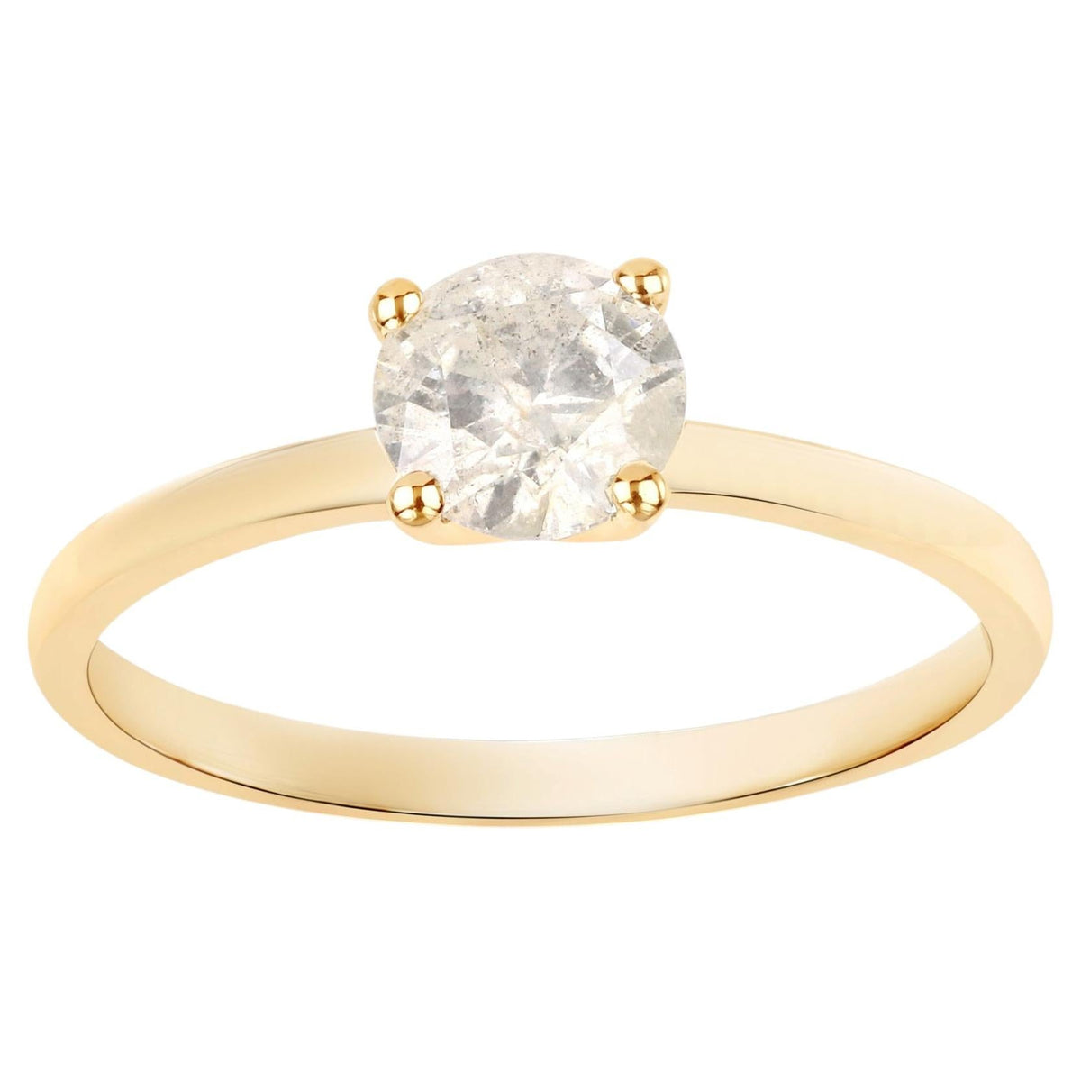 Diamond Ring 0.7 Carats 14K Yellow Gold