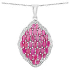 Ruby Pendant 4.42 Carats Sterling Silver
