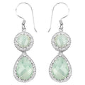 Aquamarine Earrings 11.7 Carats Sterling Silver