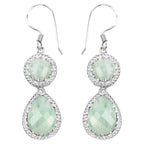 Aquamarine Earrings 11.7 Carats Sterling Silver