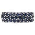 Blue Sapphire Ring 1.68 Carats Sterling Silver