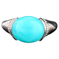 Turquoise Ring 3.50 Carats Sterling Silver