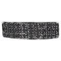 Black Diamond Ring 0.34 Carats Sterling Silver