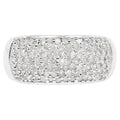 Diamond Ring 0.9 Carats Sterling Silver