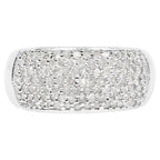 Diamond Ring 0.9 Carats Sterling Silver
