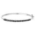 Black Diamond Bracelet 2.48 Carats Sterling Silver