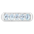Blue Topaz Ring 0.94 Carats Sterling Silver