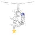 Tanzanite Witch Pendant 0.18 Carats Sterling Silver