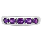 Amethyst Ring 0.78 Carats Sterling Silver
