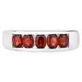 Garnet Ring 0.98 Carats Sterling Silver
