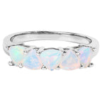 Ethiopian Opal Ring 0.88 Carats Sterling Silver