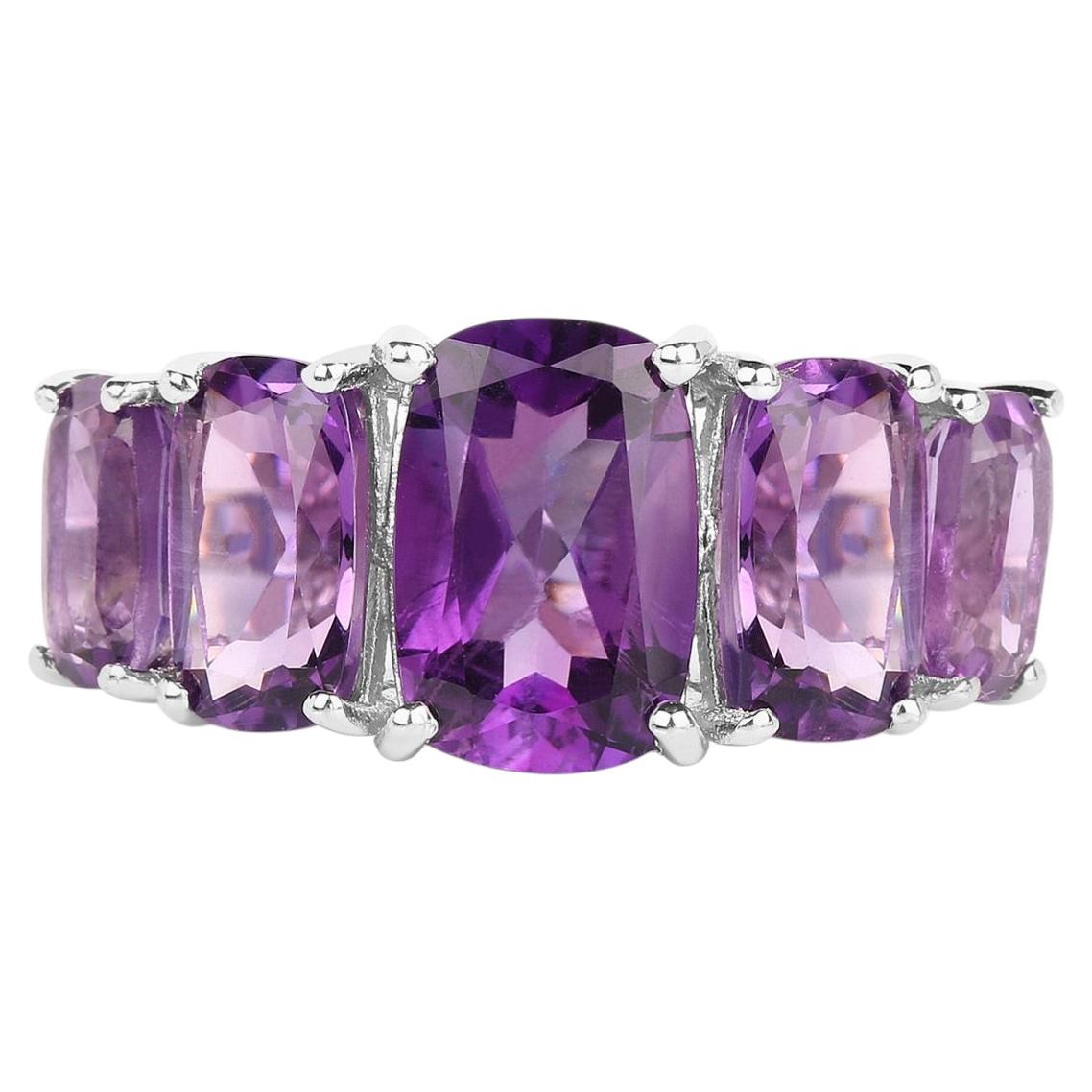 Amethyst Ring 11 Carats Sterling Silver