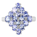 Tanzanite Ring 2.7 Carats Sterling Silver