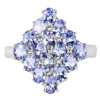 Tanzanite Ring 2.7 Carats Sterling Silver